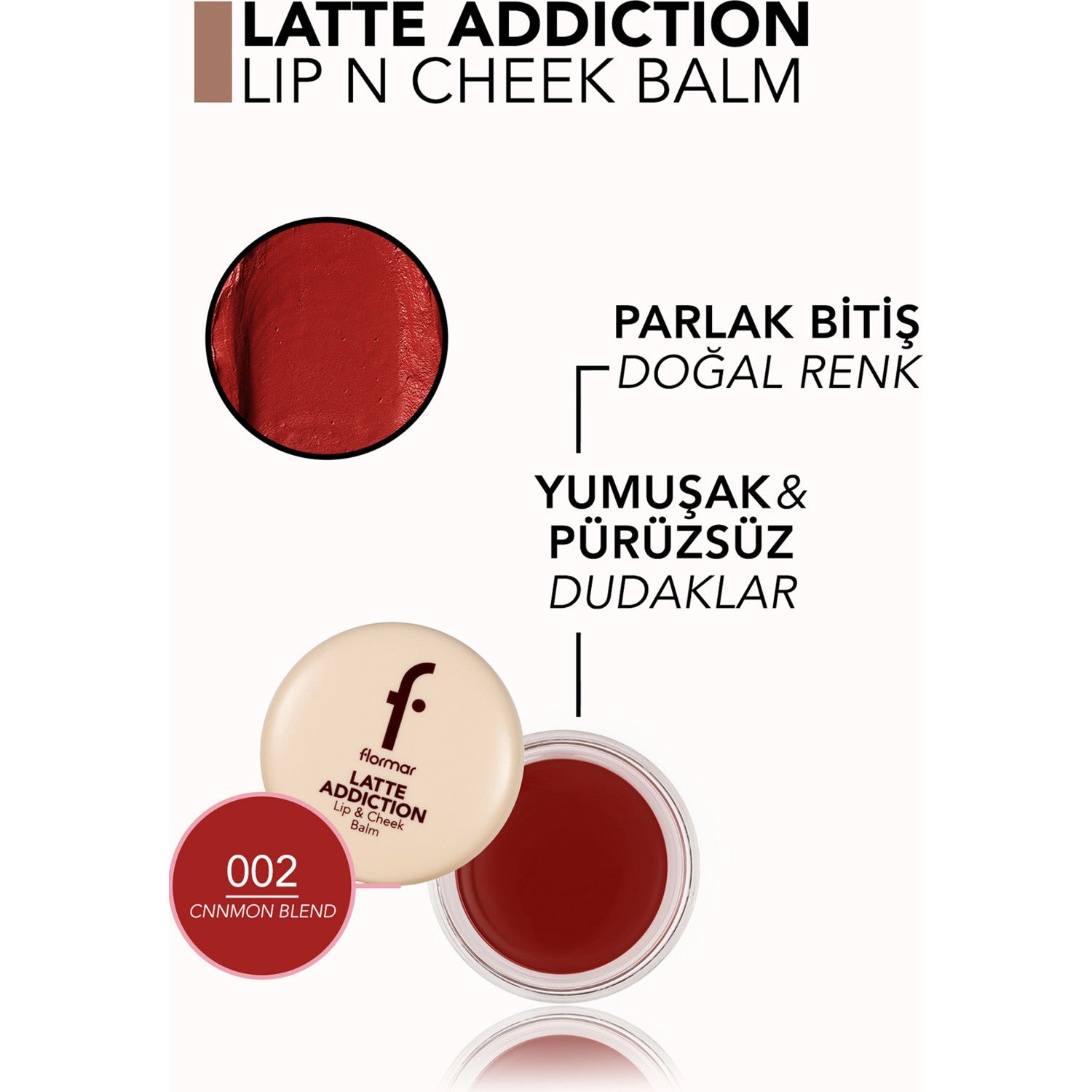 Flormar Latte Lip and Cheek Balm