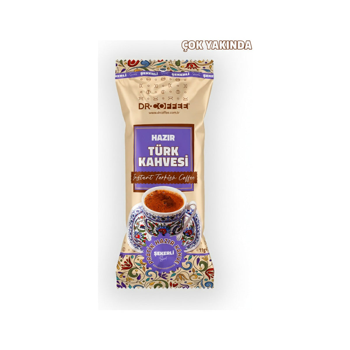 Dr.CoffeeDr Coffe Dr.Coffee instant Turkish Coffee with Sugar 11g 24 Pack - MALLTURK