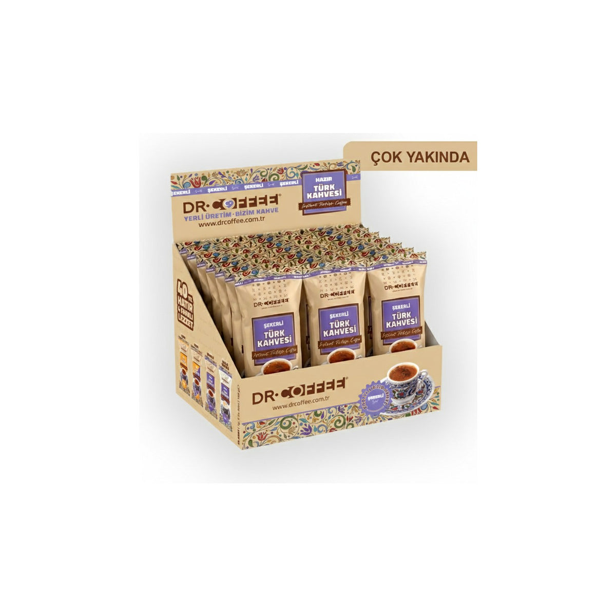 Dr.CoffeeDr Coffe Dr.Coffee instant Turkish Coffee with Sugar 11g 24 Pack - MALLTURK