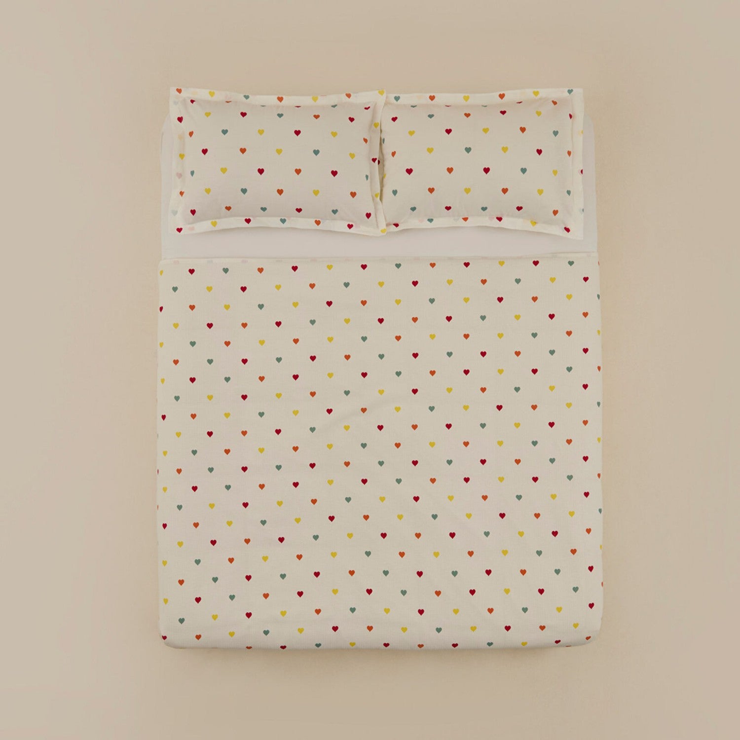 Karaca Home Amour 100% Cotton Double Bed Quilt Set Multicolour - MALLTURK