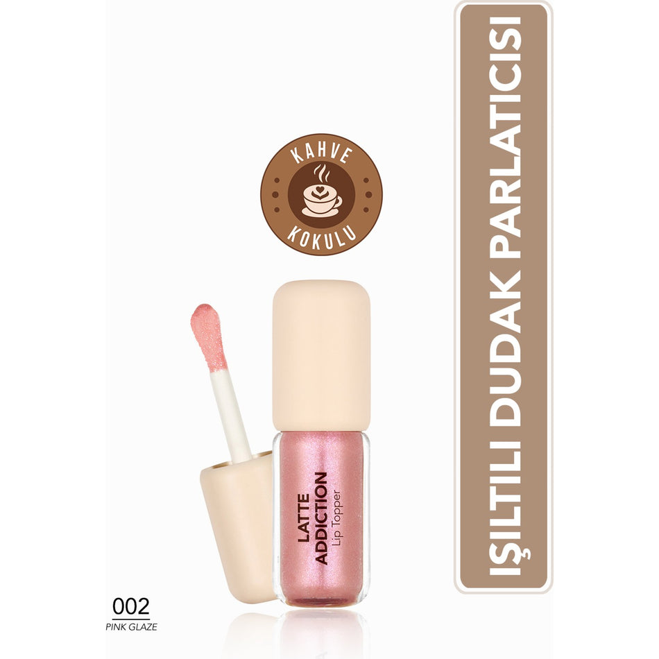 Flormar Latte Moisturizing & Nourishing Coffee Lip Gloss - 002 Pink Glaze - 8682536100595