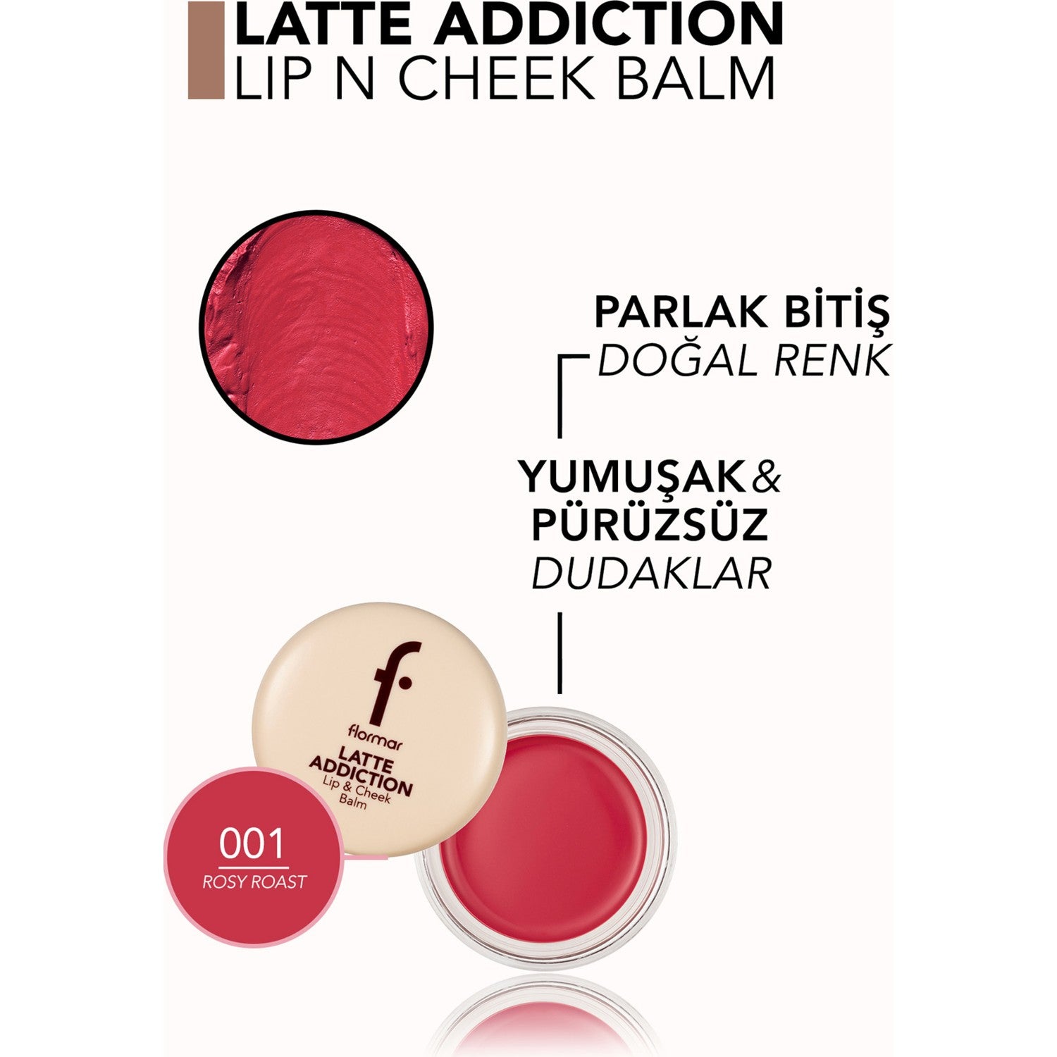 Flormar Latte Lip and Cheek Balm