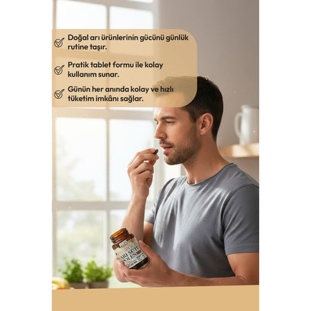 BEE'O Up Propolis Royal Jelly Bee Pollen Adult 60 Tablet