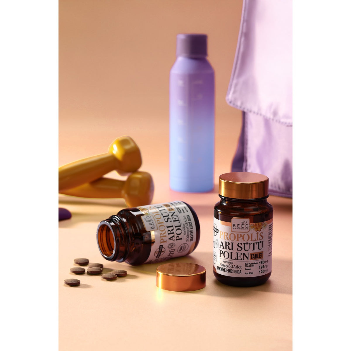 BEE'O Up Propolis Royal Jelly Bee Pollen Adult 60 Tablet