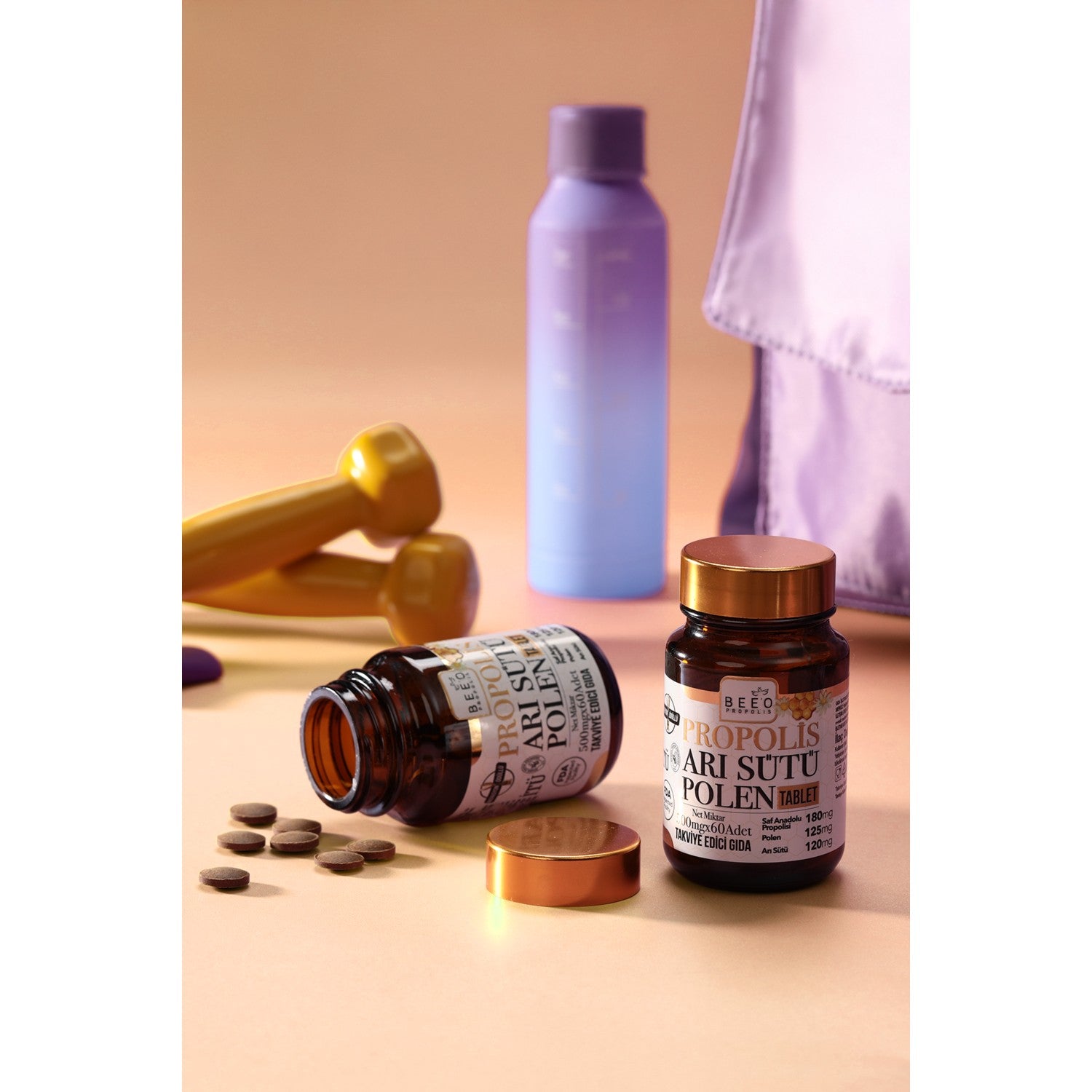 BEE'O Up Propolis Royal Jelly Bee Pollen Adult 60 Tablet