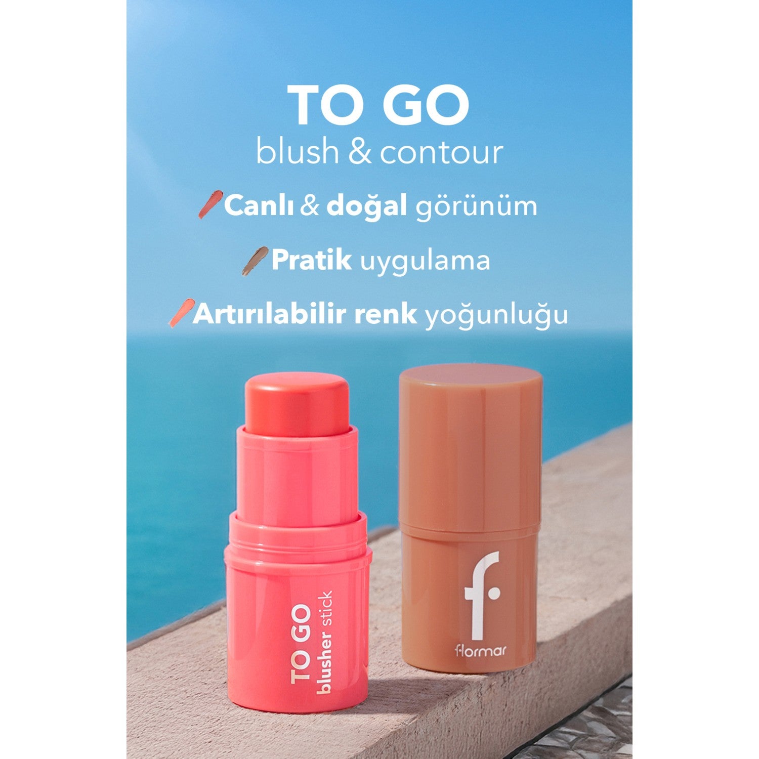 Flormar To Go Stick Blush