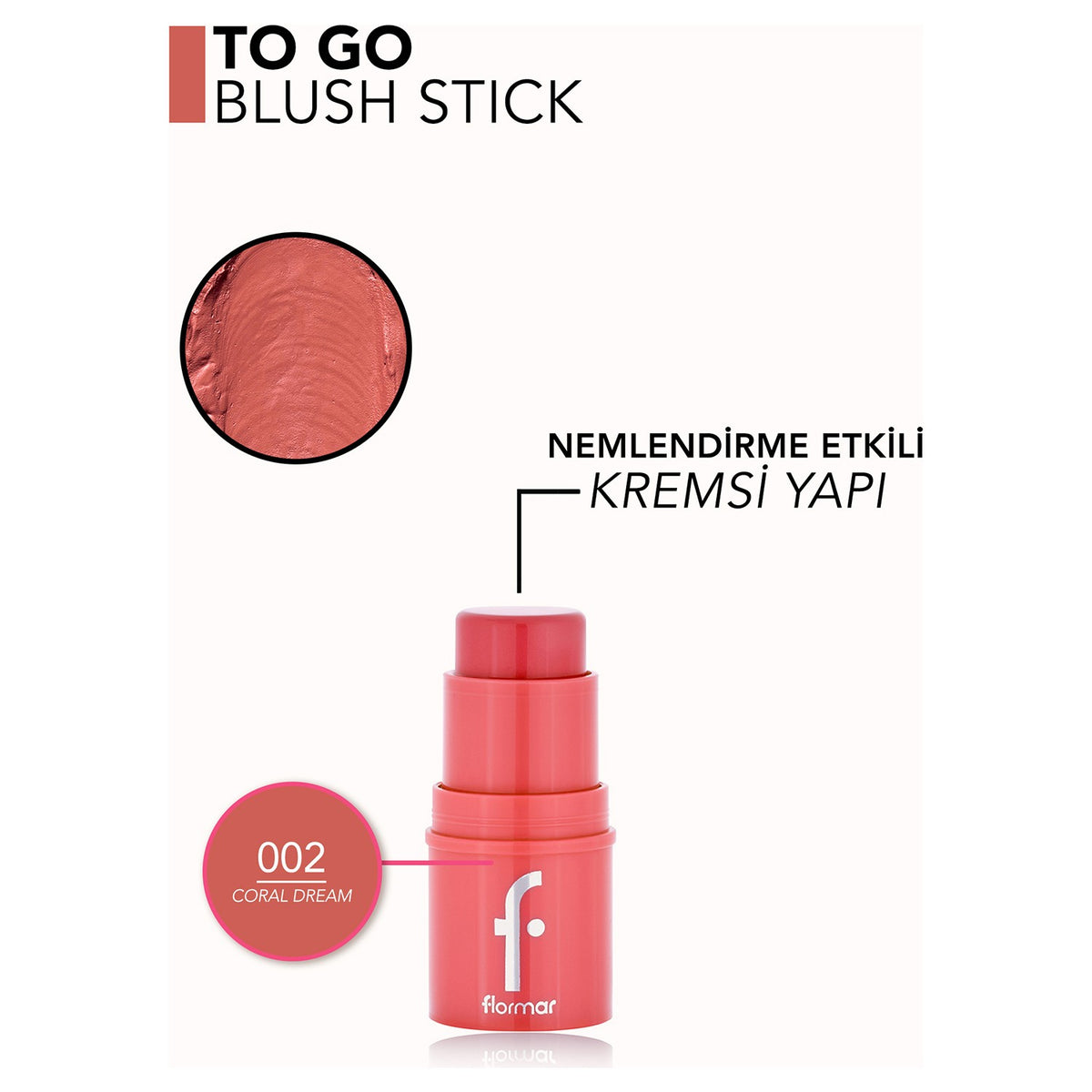 Flormar To Go Stick Blush