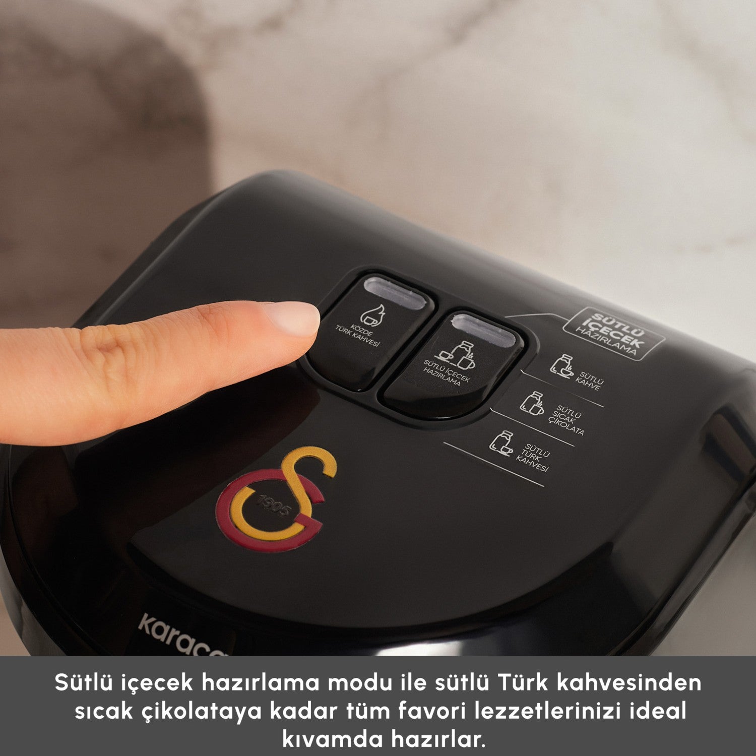 Karaca Hatir Hups Galatasaray Licensed Milk-Based Turkish Coffee Maker - MALLTURK