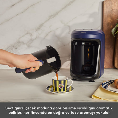 Karaca Hatir Hups Fenerbahce Licensed Milk-Based Turkish Coffee Maker - MALLTURK
