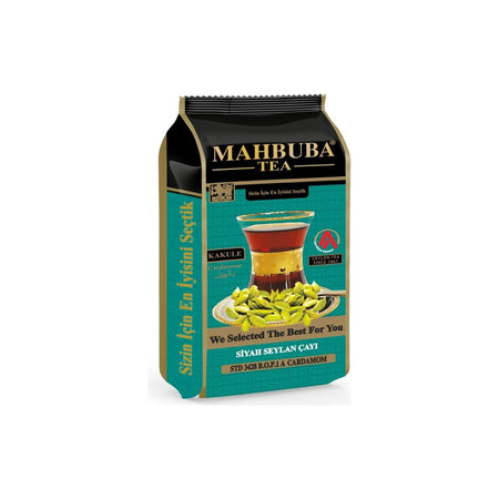 Mahbuba STD 3428 Kakule Cardamom flavored Ithal Seylan Sri Lanka Ceylon Kacak Siyah Yaprak tea 200 g - MALLTURK