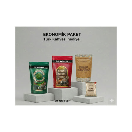 Dr.CoffeeDr Coffee Dr.Coffee 4-Pack Eco Coffee (Ottoman, Dibek, menengic 200 gr + Turkish 100 gr) - MALLTURK