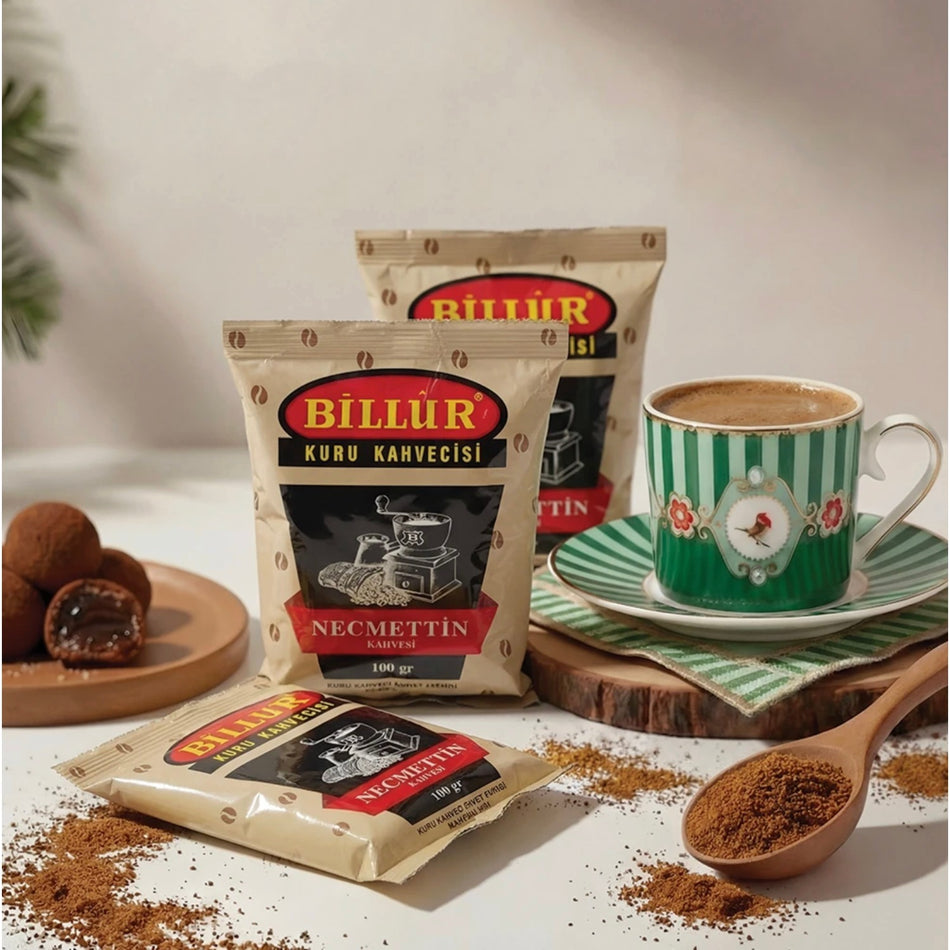 Billur Necmettin Coffee 100 g | Turkish Origin | Rich Aroma - MALLTURK
