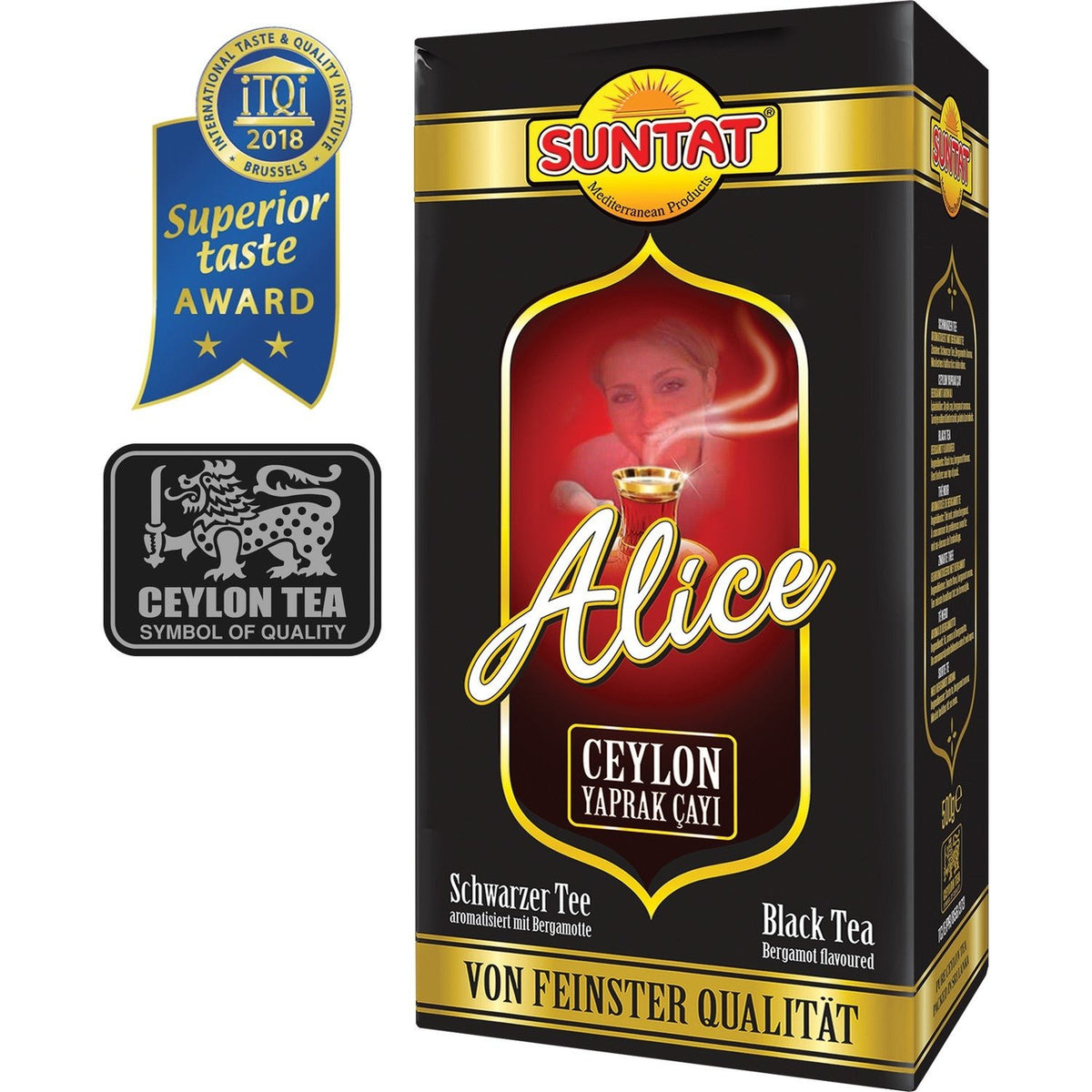 Suntat Alice tea 500 g bergamot flavored Ceylon Yaprak tea quality natural contents - MALLTURK