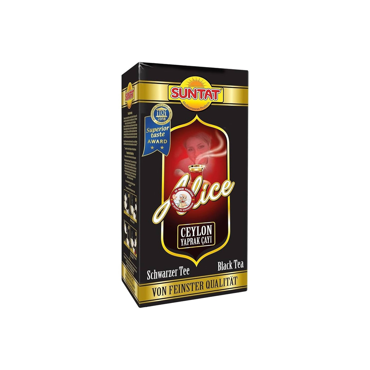 Suntat Alice tea 500 g bergamot flavored Ceylon Yaprak tea quality natural contents - MALLTURK