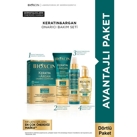 Bioxcin Keratin and Argan Hair Care Set