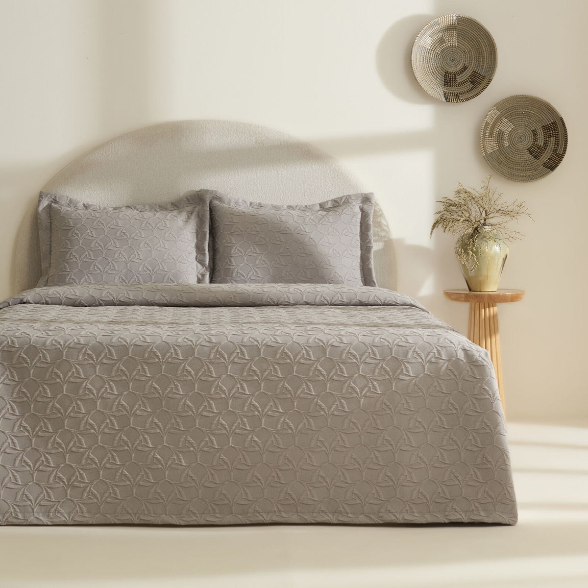 Karaca Home Hempton Double Bedspread Grey - MALLTURK