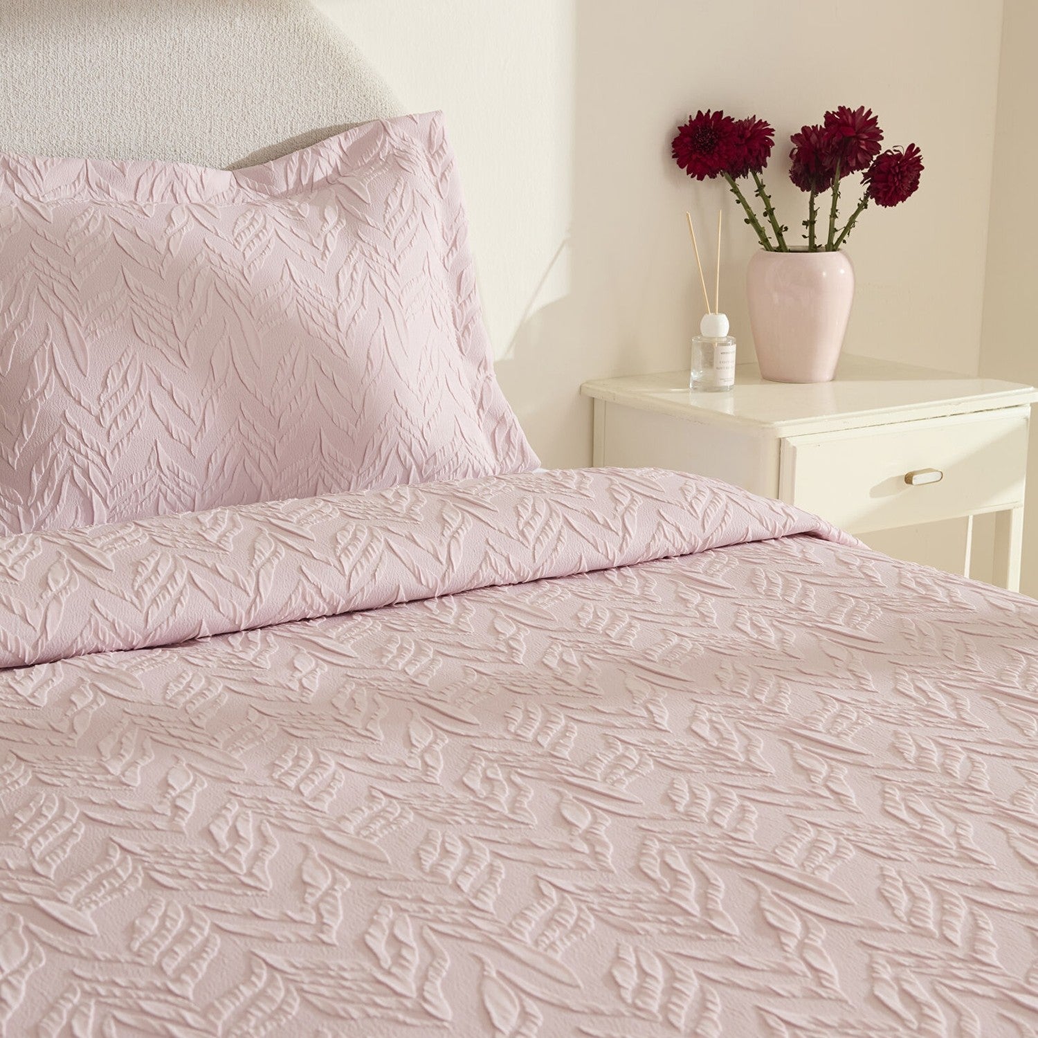 Karaca Home Hollie Double Bedspread Powder Pink - MALLTURK