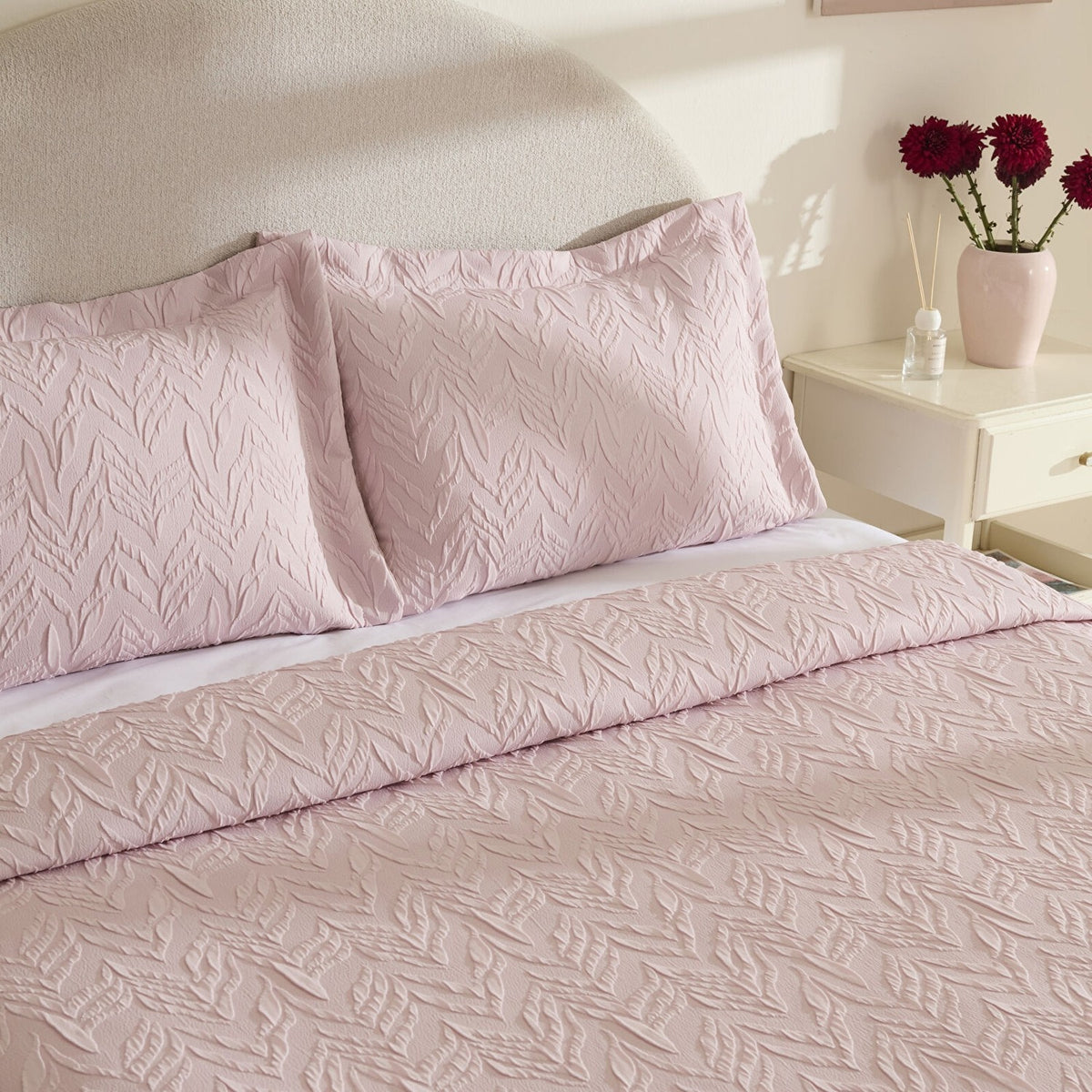 Karaca Home Hollie Double Bedspread Powder Pink - MALLTURK