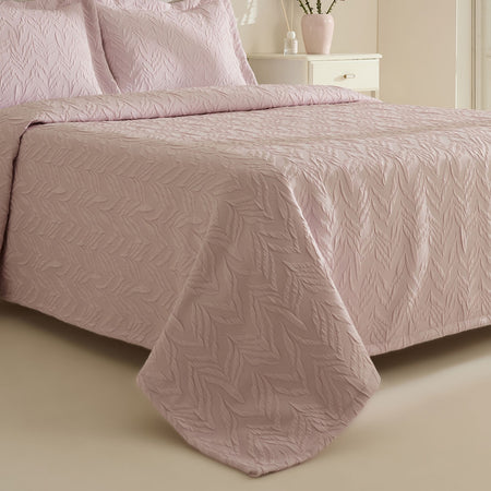 Karaca Home Hollie Double Bedspread Powder Pink - MALLTURK