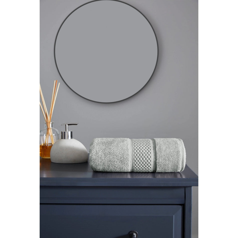 Ozdilek Colored Hand and Face Towel 50x90 cm Gray - MALLTURK