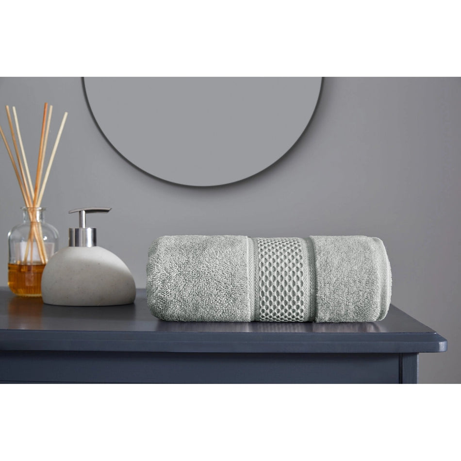 Ozdilek Colored Hand and Face Towel 50x90 cm Gray - MALLTURK