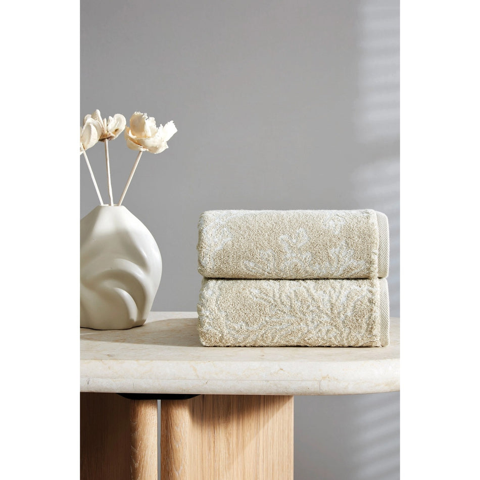 Ozdilek Finery Velvet Hand and Face Towel 50x90 cm - MALLTURK