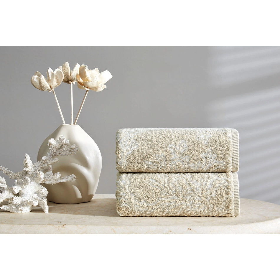 Ozdilek Finery Velvet Hand and Face Towel 50x90 cm - MALLTURK