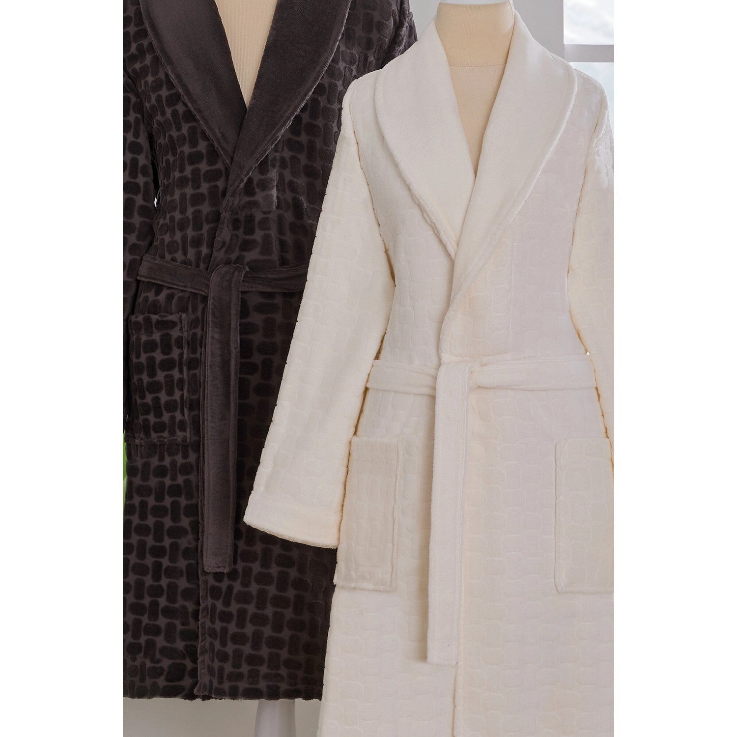 Ozdilek Tricot Velvet Family Set Anthracite - MALLTURK