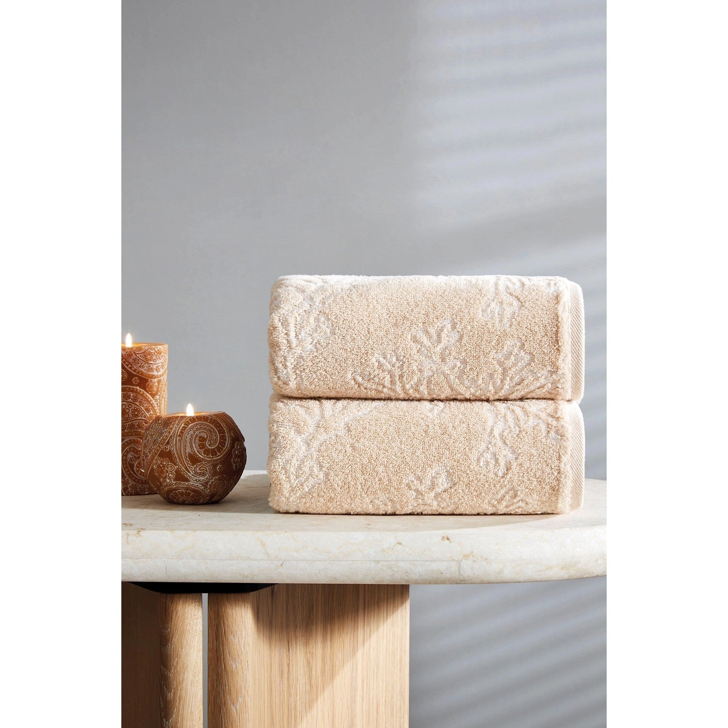 Ozdilek 50x90 cm Finery Velvet Hand and Face Towel - MALLTURK