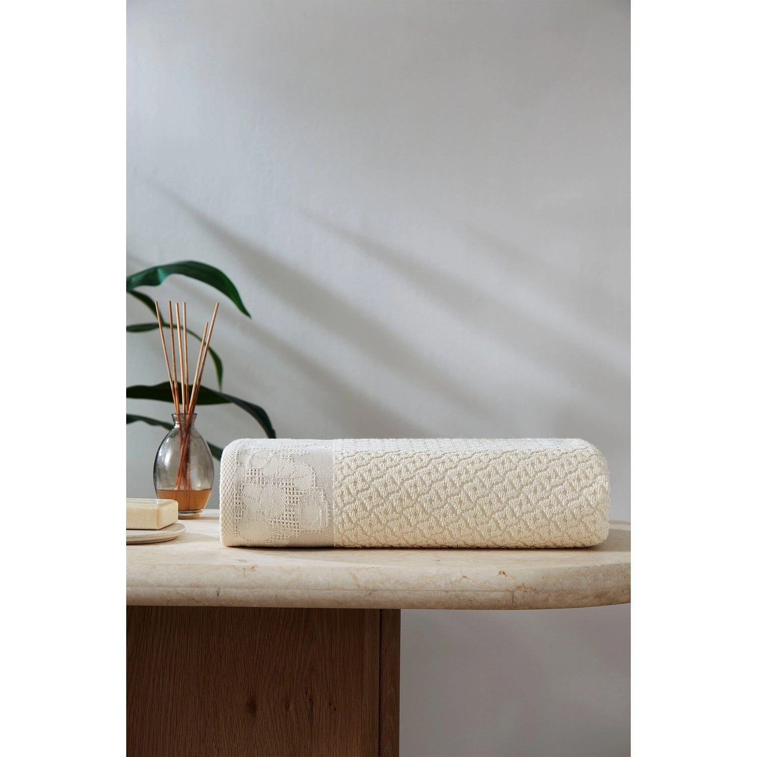 Ozdilek Cotton Garden Bath Towel 90x150 cm - MALLTURK