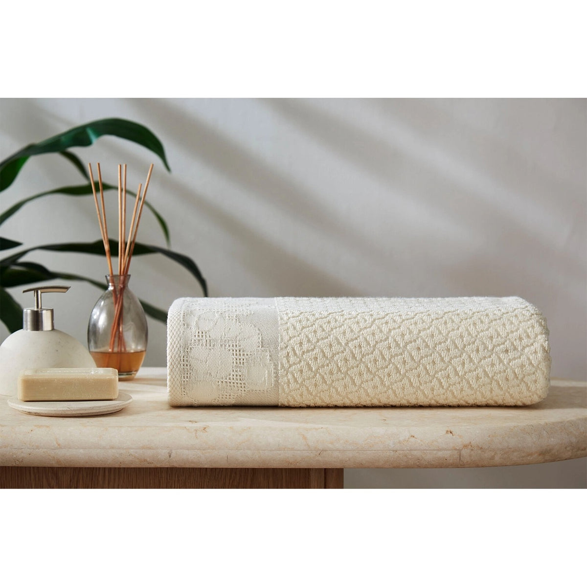 Ozdilek Cotton Garden Bath Towel 90x150 cm - MALLTURK