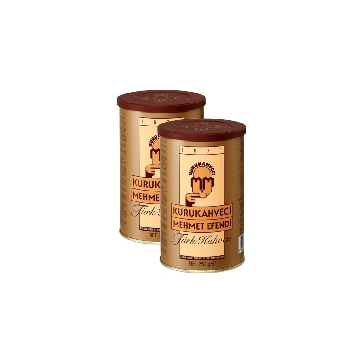 Kurukahveci Mehmet Efendi Turkish Coffee 500 gr Tin Plain Flavor Made in Turkiye - MALLTURK