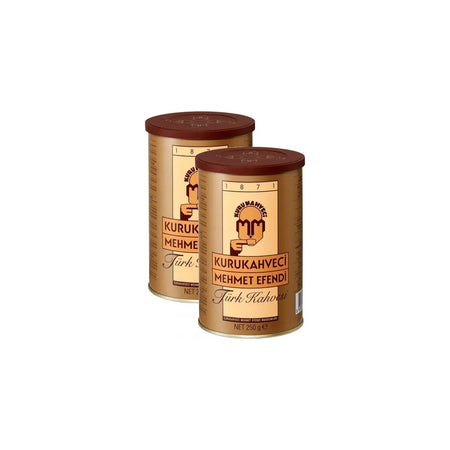 Kurukahveci Mehmet Efendi Turkish Coffee 500 gr Tin Plain Flavor Made in Turkiye - MALLTURK