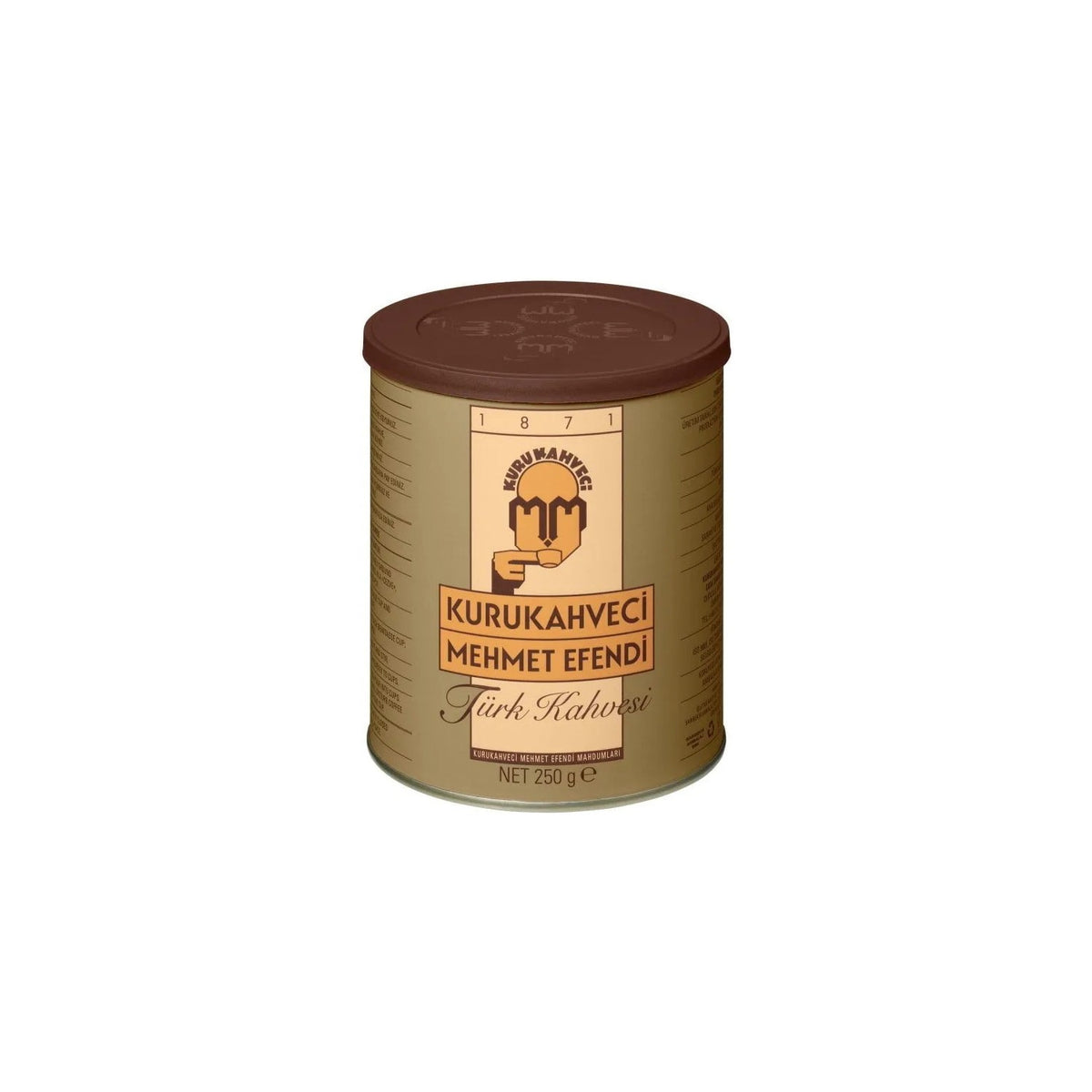 Kurukahveci Mehmet Efendi Turkish Coffee 500 gr Tin Plain Flavor Made in Turkiye - MALLTURK