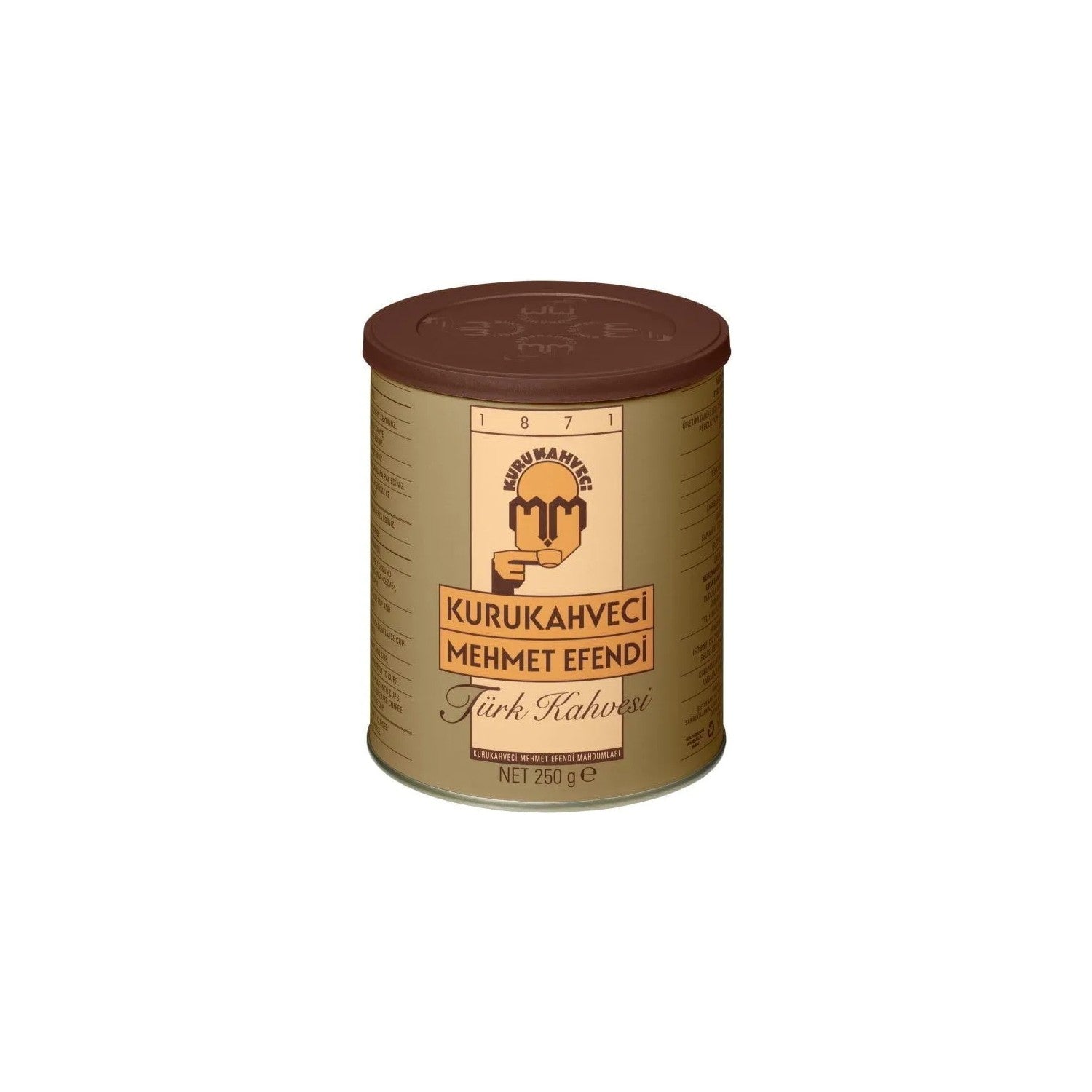 Kurukahveci Mehmet Efendi Turkish Coffee 500 gr Tin Plain Flavor Made in Turkiye - MALLTURK