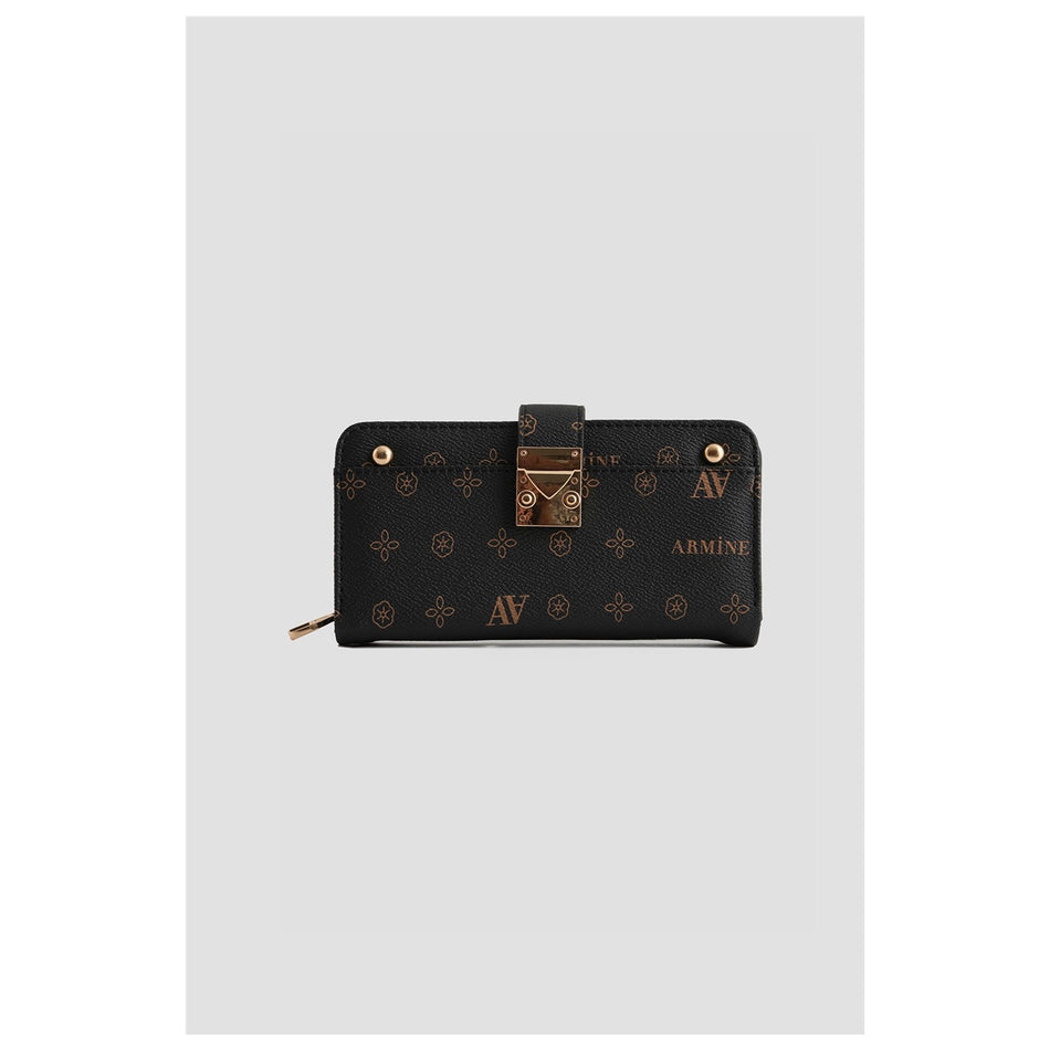 Armine Printed Handbag 25YD7003 Black