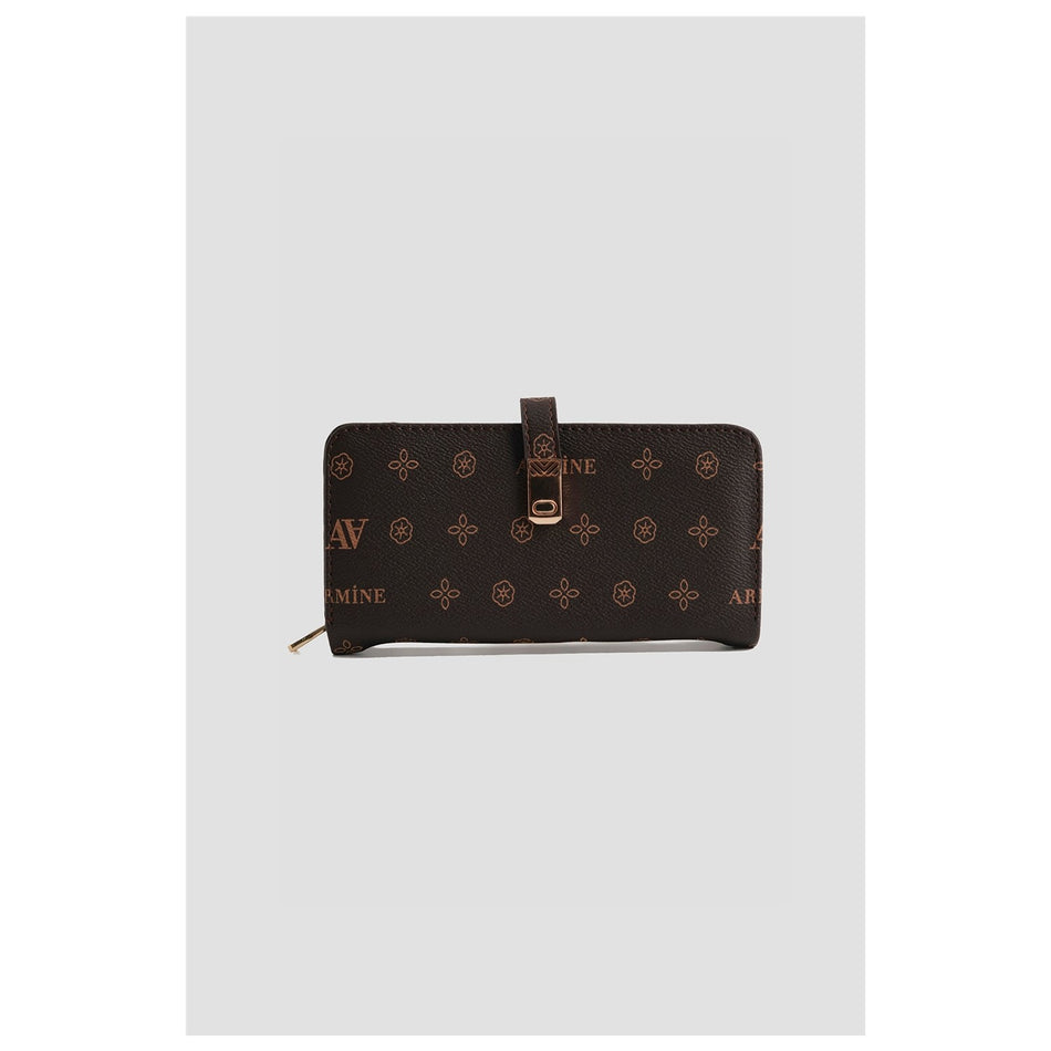 Armine Printed Wallet 25YD7002 Brown