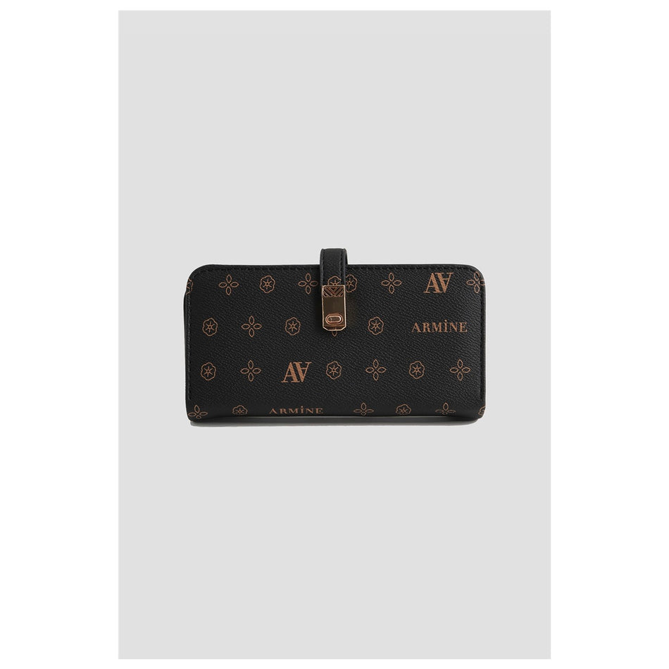 Armine Printed Wallet 25YD7002 Black