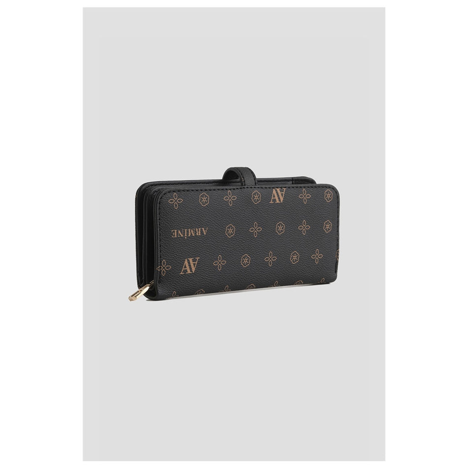 Armine Printed Wallet 25YD7002 Black