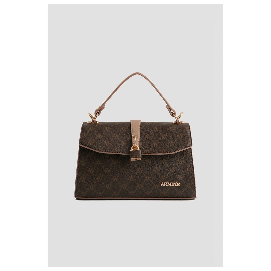 Armine 25YD7425 Brown Polka Dot Bag for Women, Everyday Use and Stylish Design