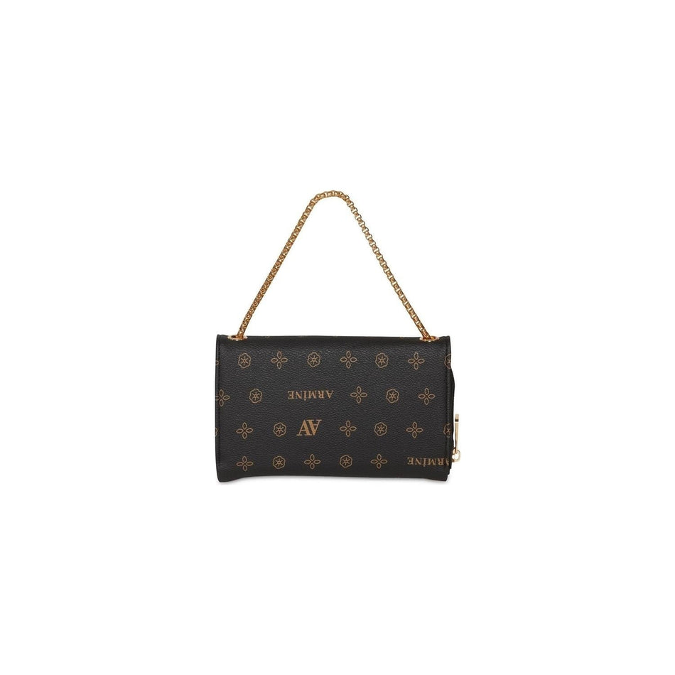 Armine Printed Handbag 25YD7014 Black