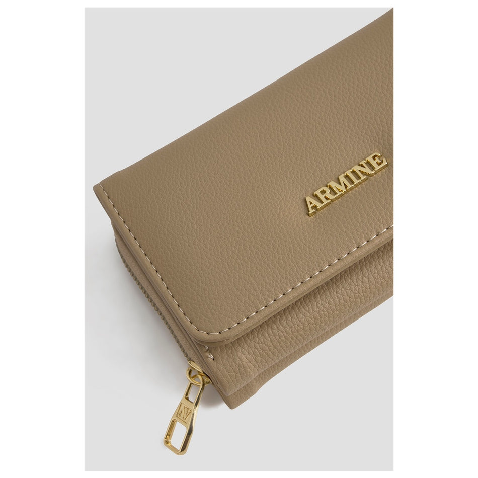 Armine Pia Leather Wallet 25YD7012 Mink