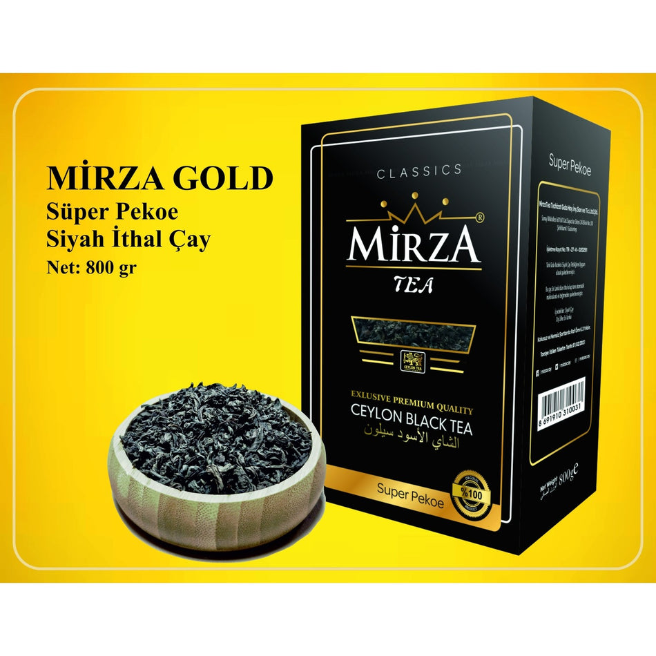 Mirza Tea Mirza Gold Siyah Ithal tea 800 g (Kacak tea) - MALLTURK