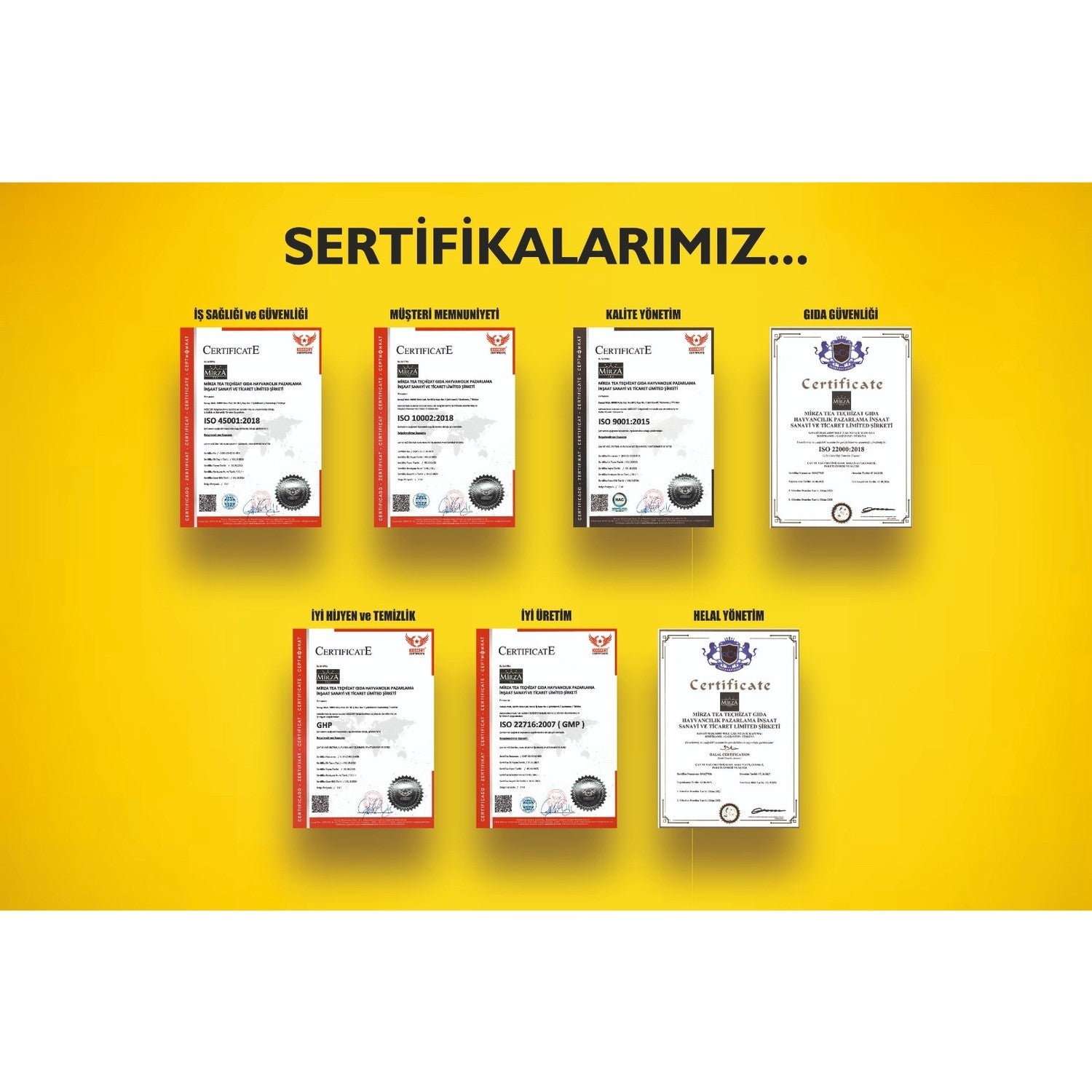 Mirza Tea Mirza Gold Siyah Ithal tea 800 g (Kacak tea) - MALLTURK