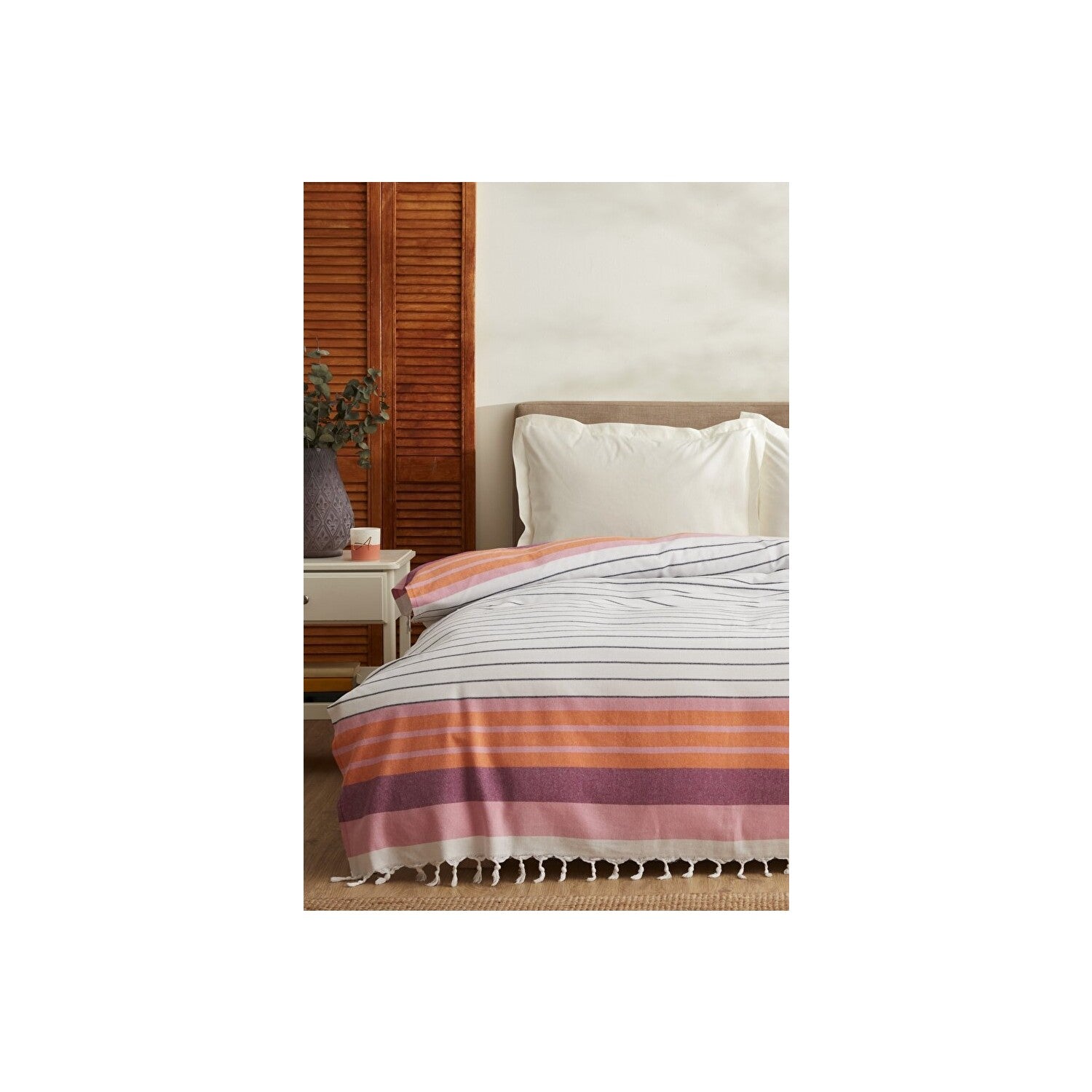 Karaca Home Luis Double Pique Pestemal Orange - MALLTURK