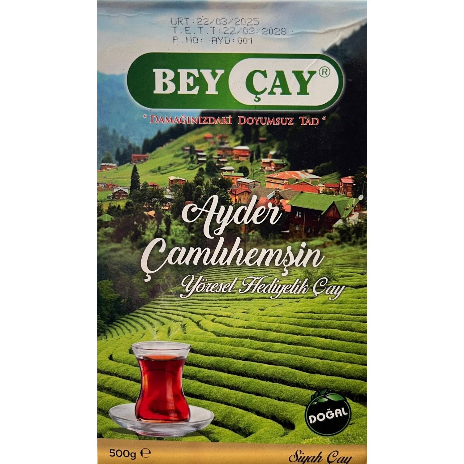 Bey tea Ayder Camlihemsin black tea 500 g - MALLTURK