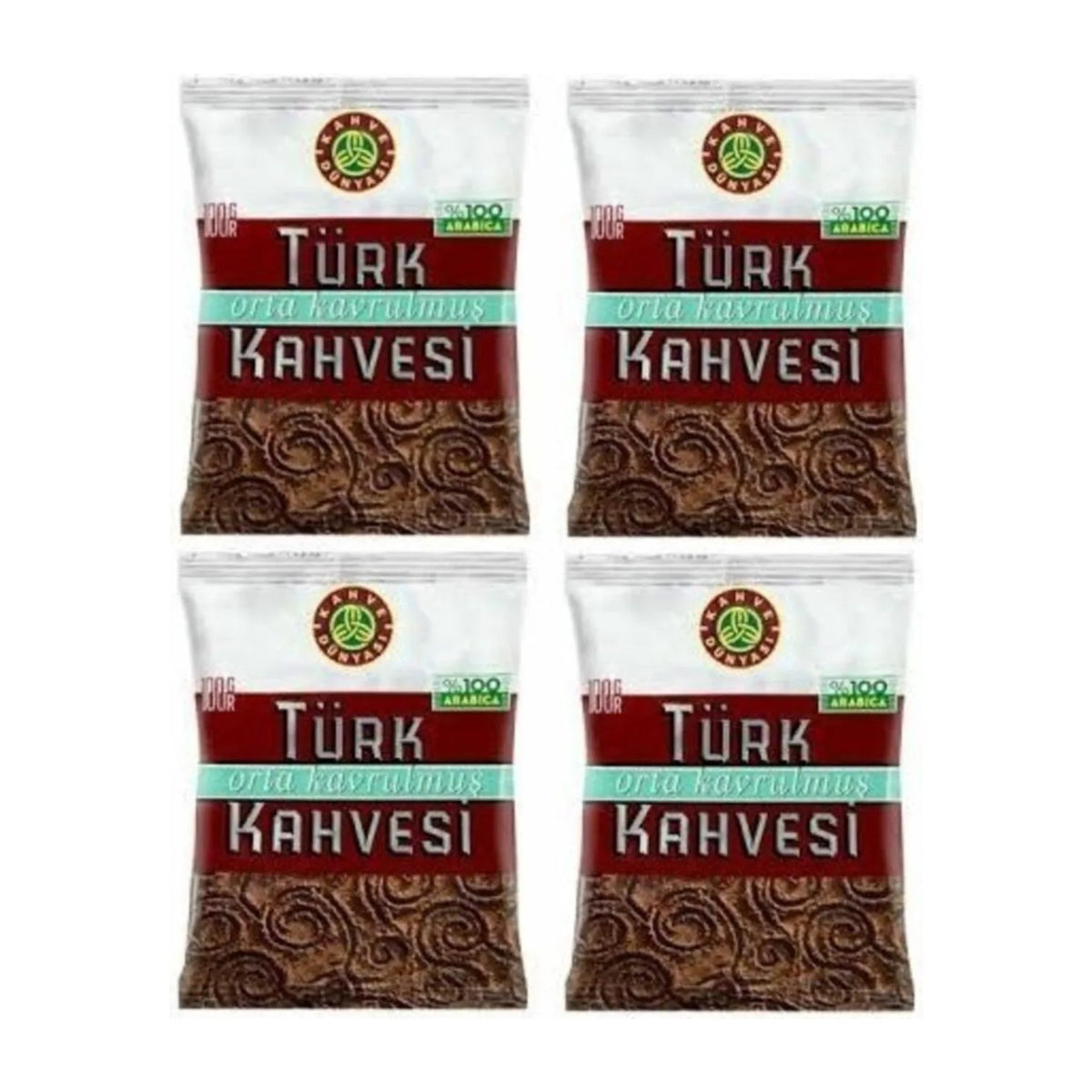 Coffee World Medium Roast Turkish Coffee 100 gr 24-Pack Traditional Flavor and intense Aroma - MALLTURK