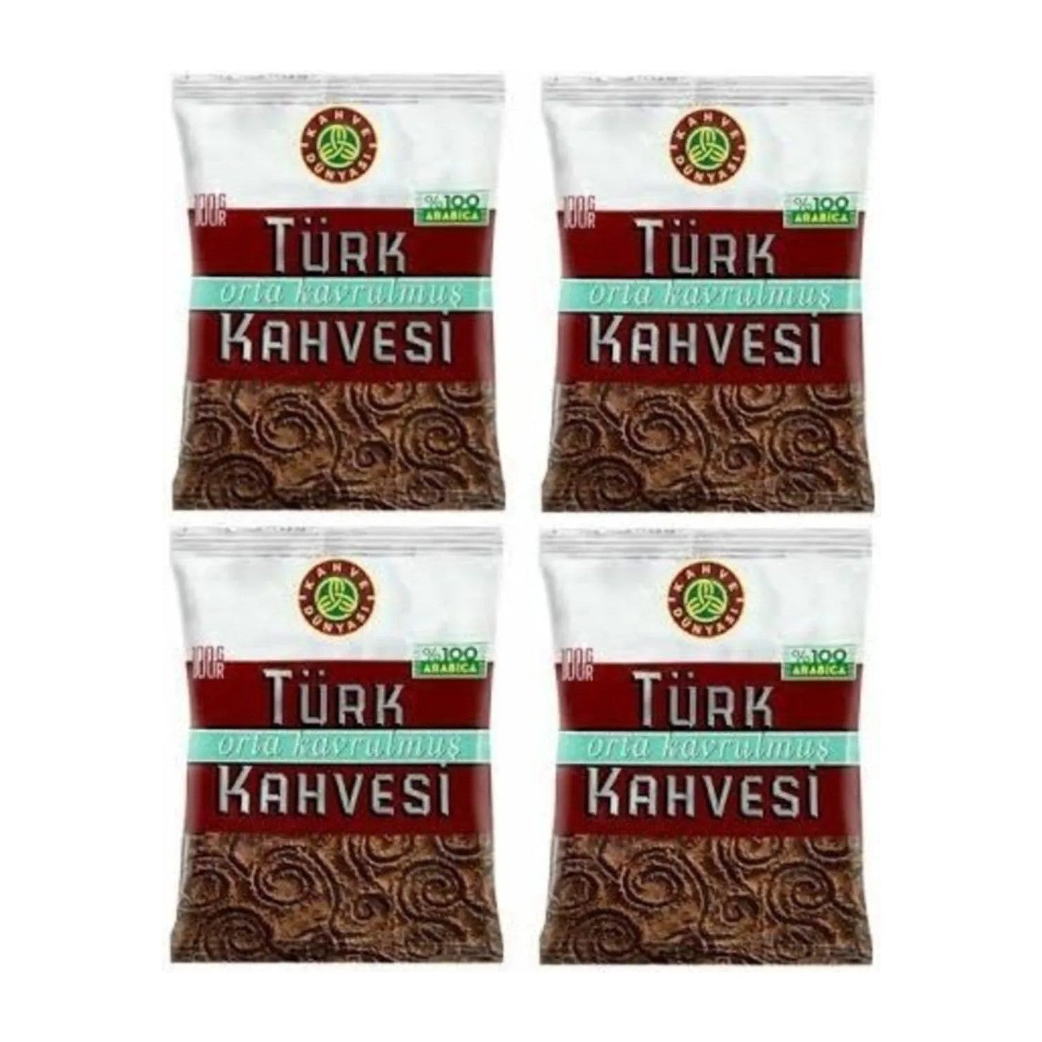 Coffee World Medium Roast Turkish Coffee 100 gr 24-Pack Traditional Flavor and intense Aroma - MALLTURK