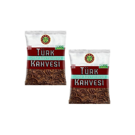 Coffee World Medium Roast Turkish Coffee 100 gr 24-Pack Traditional Flavor and intense Aroma - MALLTURK