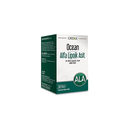 Orzax Ocean Alfa Lipoik Asit 600 Mg 30 Capsule Turkey Origin For Adults Supplement - MALLTURK
